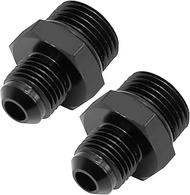 DUZFOREI Aluminium 8AN ORB to 6AN Male O-Ring Fitting Adapter for Fuel Rail, Oil Cooler, 2Pcs