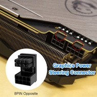 [Vktech] ATX 8Pin 6Pin Female to 8Pin 6Pin Male 180 Degree Adapter for Desktops GPU