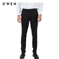 OWEN - Quần tây Regular Fit QR231502 màu Đen chất liệu Polyester-Rayon-Spandex