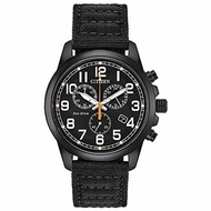 ▶$1 Shop Coupon◀  Citizen Eco-Drive Military Quartz Mens Watch, Stainless Steel with Nylon strap, Fi