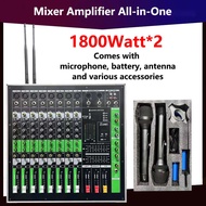 KYTAS KY-800 professional audio amplifier mixer 8-channel UHF wireless microphone 2-layer equalizer 