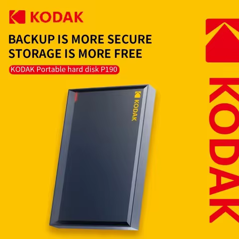 KODAK 2.5" HDD 2TB Portable Externa SSD 1TB 500GB Hard Drive 5Gbps USB3.0 High Speed HDD for Store L