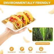 25 PCS Disposable Taco Holders for Party, Taco Tray Holder, Taco Stands for 3 Tacos,for Party