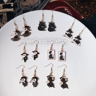 Gothic Steampunk Plague Mask Doctor Earrings Subang Telinga
