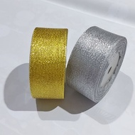 4cm Gift Ribbon Hampers Ribbon Gold Ribbon Silver Ribbon