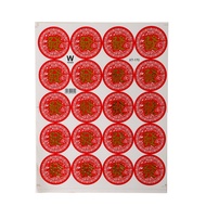 Cny Sticker "Fa" 40Mm 20Pc