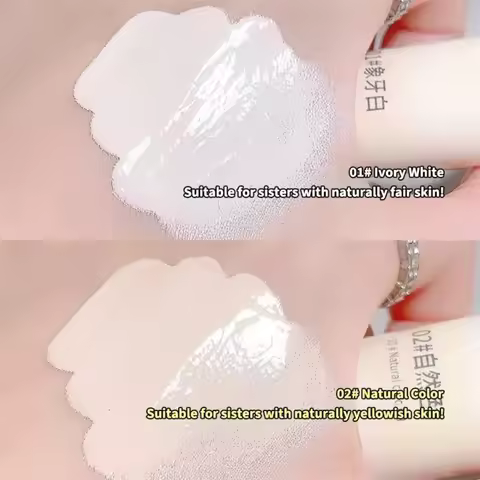 Ivory White Moisturizing Liquid Foundatio Natural Color Lightweight NonSticky Makeup BB Cream Waterp