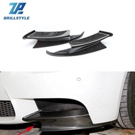 E90 E92 E93 Car Front Bumper Lip Flaps Spoiler Dry Carbon Fiber Splitter For BMW M3 M Tech 2006-2013