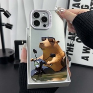 Phone Case Fun Cute Cycling Otter Suitable for iPhone 11 11promax 15 14 13 pro max 12 16 16promax 15