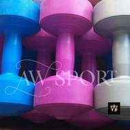 3kg Stamina Plastic Dumbbells Barbell/s 3kg Stamina Dumbbells