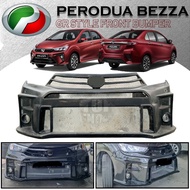 PERODUA BEZZA 2020 GR STYLE FRONT BUMPER MATERIAL FIBER GR SPORT LOOK FRONT BUMPER (GR) FIBER BUMPER