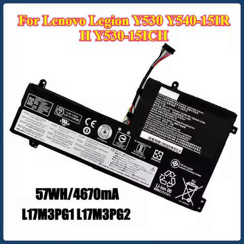 L17M3PG2 L17M3PG1 Laptop Battery For Lenovo Legion Y530 Y540-15IRH Y530-15ICH Y7000 Y7000P L17C3PG1 