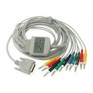 ECG 10 leads cable 15 pin ECG 1101 1103 1106 1112 T12 ECG machine