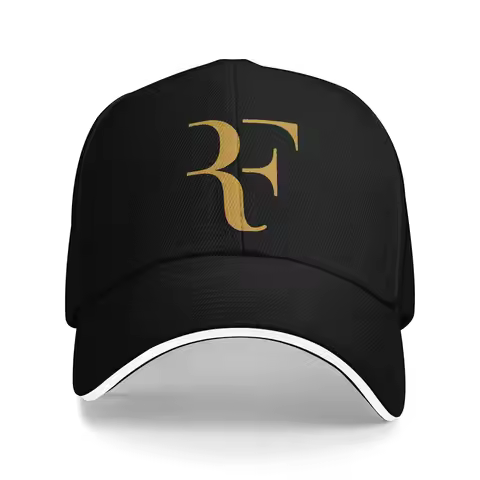 RF Roger Federer Trucker Hat Spring Golf Cap Unisex 2024 Baseball Cap Casual Outdoor Sunshade