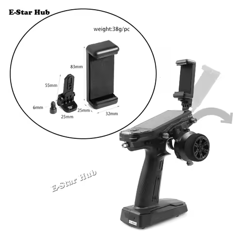 Phone Holder Clip Bracket Mount Support For FLYSKY G11P Transmitter Remote Controller RC Car Boat Pa