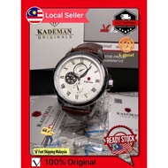 🇲🇾Ready stock🇲🇾 KADEMAN K853 ANALOGUE Leather Fashion MEN Watch