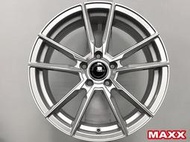 【超前輪業】全新 MAXX M10 旋壓輕量化 17吋鋁圈 5孔100 5孔114.3 銀色
