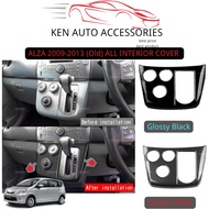 ALZA 2009-2021 (Old)GEAR SWITCH PANEL COVER CARBON FIBER & INTERIOR CARBON FIBER/ GLOSSY BLACK / GEA