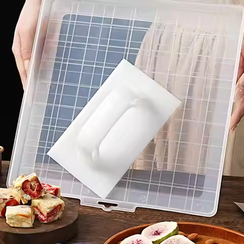 Plastic Nougat Pressing Plate Pastry Presser Compact Cake Hand Flattener for Home Cooking Needs