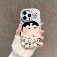 เคสโทรศัพท์ไอโฟน 16 โปรแม็กซ์ลายชินจัง ชุดนอน สไตล์ญี่ปุ่นและเกาหลี สำหรับ ไอโฟน 15 โปร/14/13 ผลิตจา
