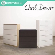 【Ready stock】✓□✻Furniture Direct chest drawer 5 layer ikea storage cabinet/ almari baju bedroom furniture chest drawer b