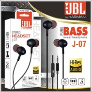 Headset JBL J-07 Original by Harman Earphone Handsfree IN HEADPHONES