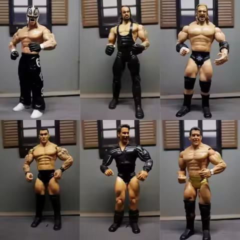 Jakks Authentic Wwe Wrestling Action Figures Non Movable Arm Collectible Model John Cena Undertaker 