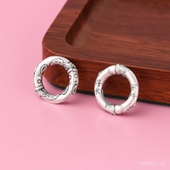 Buckle Accessories Closed Chinese Ring Running Safe Silver Ring Pure Silver Pure Solid s999 Trendy C