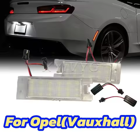 2pcs License Plate Lights LED For Opel(Vauxhall) Adam 13-19 Insignia 09-17 Zafira B 05.7-14 Cascada 