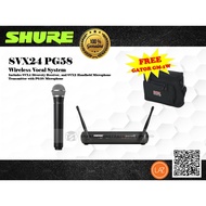 Shure SVX24/PG58 Wireless Vocal System Free Gator GM-1W Wireless System Cases