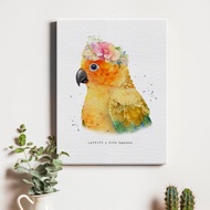 金太陽/鳳梨小太陽/肉桂鸚鵡/金頭凱克/畫布/無框畫/裝飾/擺飾