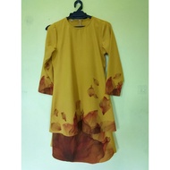 Preloved Baju Kurung Moden Dress Kanak Kanak Baju Raya Kain Tak Panas 2023 Aidilfitri Corak Hari Ray