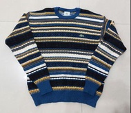 法國製 Lacoste 條紋 針織 羊毛 古著 毛衣