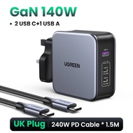 New ugreen 140W gan charger USB type C pd3.1 fast charge for Quick Charge 4.0 3.0 USB phone charger