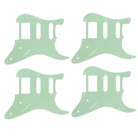 Customize pickguard For Harley Benton ST Modern Plus Guitar pickguard, 3Ply Mint Green