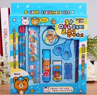 L6 - R110 Paket Alat Tulis set 8in1 Stationery Set Study Set Anak Karakter Set Alat Tulis Anak TK