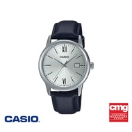 CASIO นาฬิกาข้อมือ CASIO รุ่น MTP-V002L-7B3UDF สายหนัง สีดำ