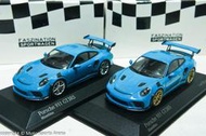 【現貨特價】1:43 Minichamps Porsche 911 GT3 RS 991.2 2018 藍色 ※限量※