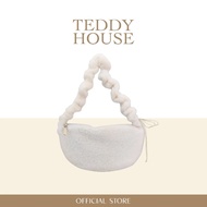 TEDDY HOUSE:New❗️Moonie Crossbody Bag กระเป๋าสะพายข้างขนนุ่มนิ่ม ทรงHalf Moon สะพายไหล่ กระเป๋าแฟชั่