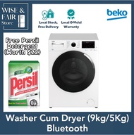 [Free Persil Powder Detergent 3kg] BEKO Washer Dryer WDTE9746X 9kg/5kg | Europe No.1