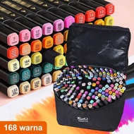 Touch 168 Color Marker Sketch Marker Umum General Marker Set Animation Markers Pen