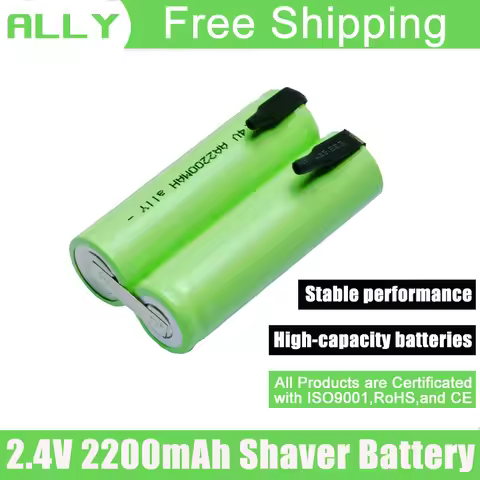 Rechargeable Shaver Battery Pack 2,4 V 2200 mAh For Phillips (Cool Skin HQ7740, HQ7742, HQ7760, HQ77