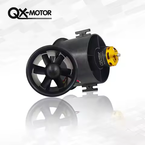 QX-Motor 70mm 6 Blades Ducted Fan EDF With 2827 KV2300 KV3500 KV3800 Brushless Motor For RC Airplane