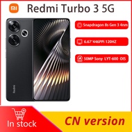 Xiaomi Redmi Turbo 3 5G Mobile Phone 6.67 Inch 1.5K Display Snapdragon 8s Gen 3 50MP Camera 90W Fast