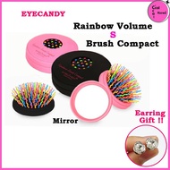 EYECANDY Rainbow Volume S Brush Compact Hair Comb Brush Mirror Set