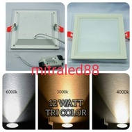 Downlight Led panel Glass panel 12w / 12 Watt 3 Colors / Color panel light panel