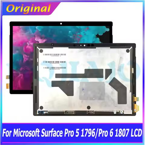 Original For Microsoft Surface Pro 5 1796 Pro 6 1807 LCD Display Touch Screen Digitizer LCD Display 