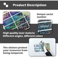 650pcs Tamper Proof Hologram Stickers Security Seal Labels Genuine Guarantee Warranty Void Labels wi
