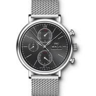 IW Botao Fino men's stainless steel strap chronograph watch 391010 IWC
