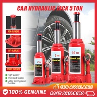 【Heavy Duty】 Car Horizontal Jack Heavy Duty Bottle Type Hydraulic Jack 5 ton Floor Jack Tool Safety 
